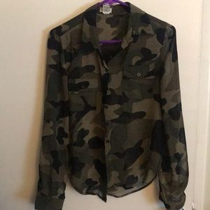Sheer Camo Blouse